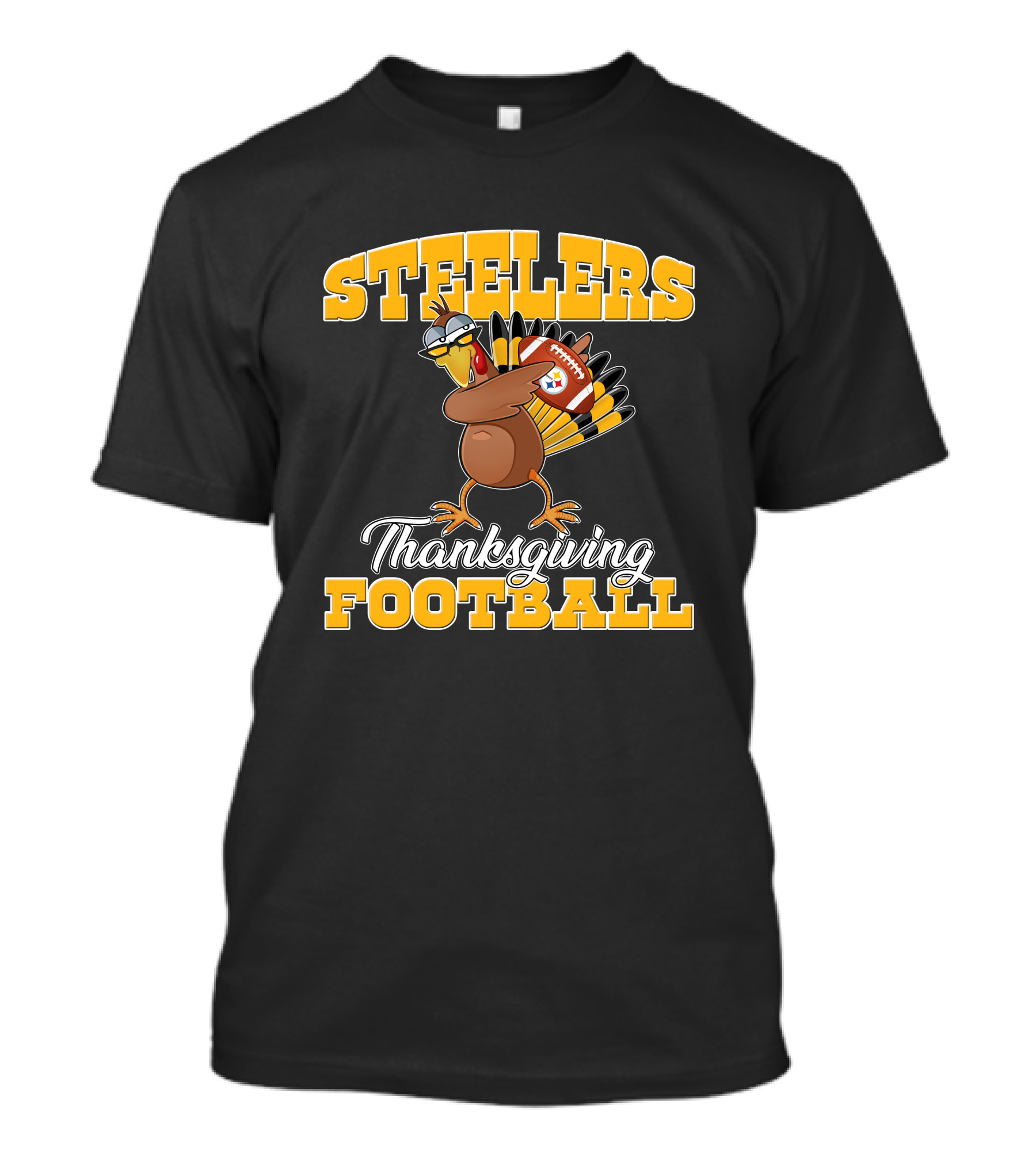 Steelers Thanksgiving Football Turkey T-Shirt