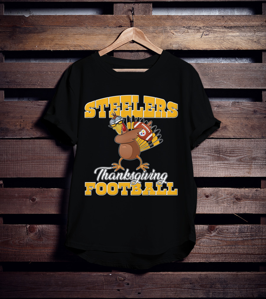 Steelers Thanksgiving Football Turkey T-Shirt
