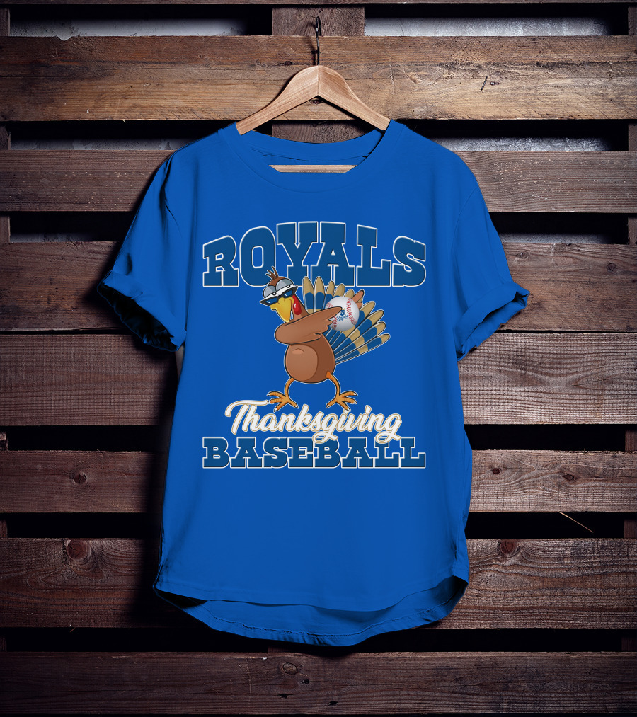 Royals Thanksgiving Baseball Turkey T-Shirt