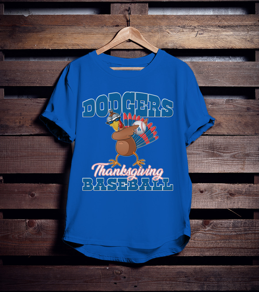Dodgers Thanksgiving Baseball T-Shirt