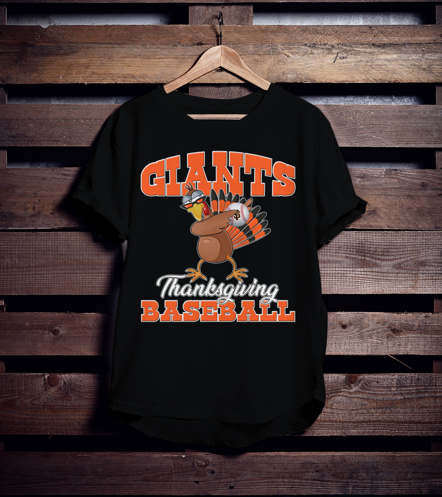 Giants Thanksgiving Baseball Turkey San Francisco T-Shirt