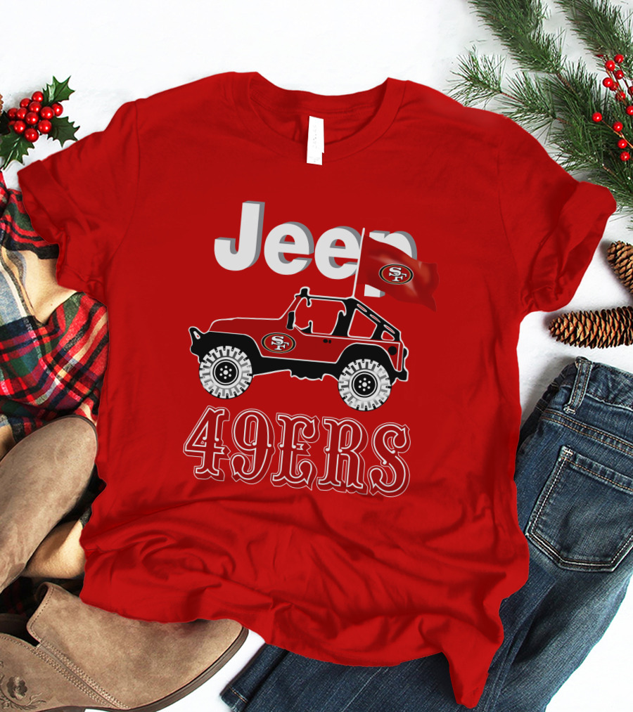 Jeep 49ers SF Flag T-Shirt