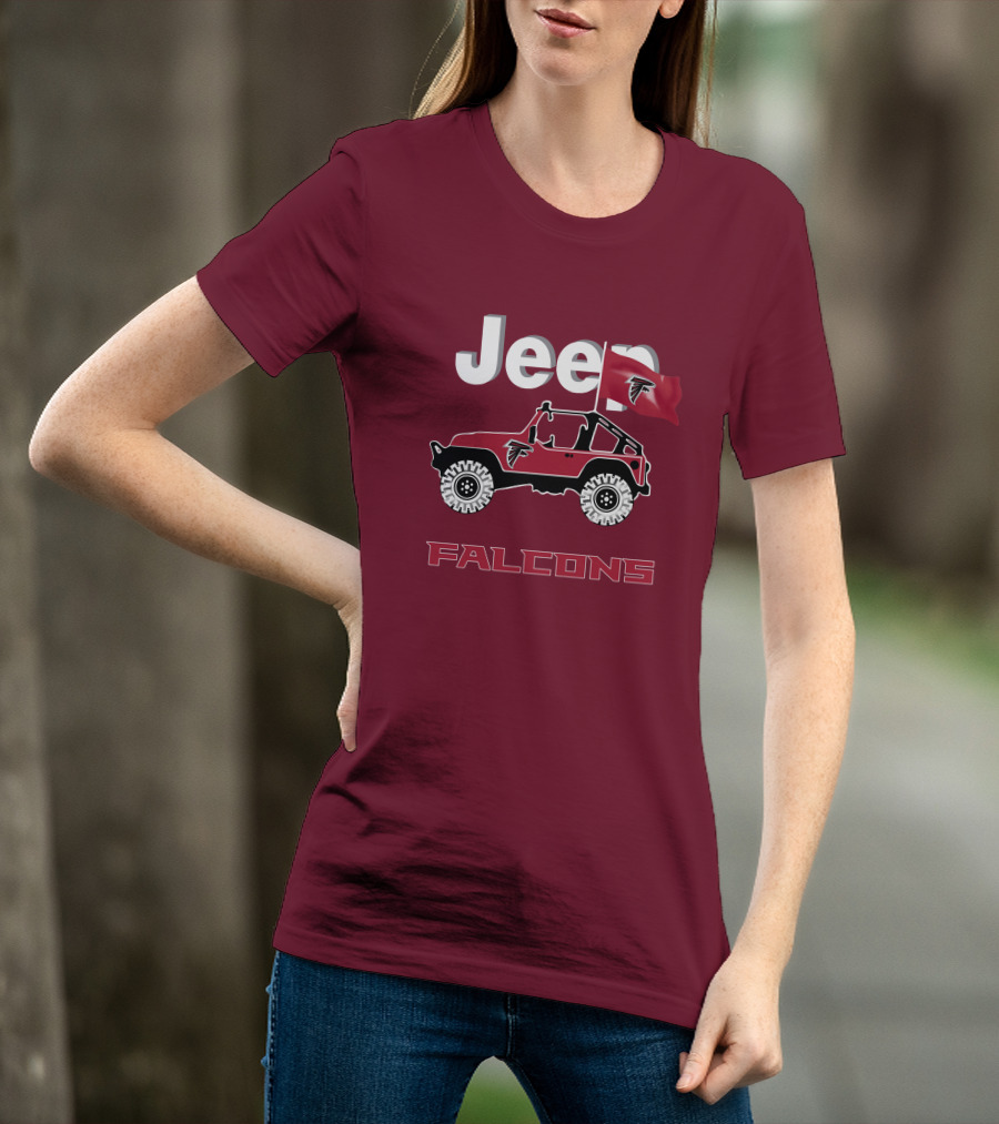 Jeep Falcons Truck Atlanta Falcons Are Coming T-Shirt