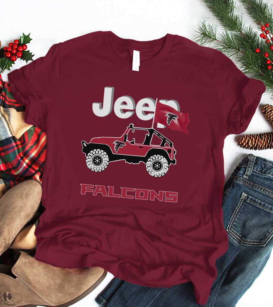 Jeep Falcons Truck Atlanta Falcons Are Coming T-Shirt