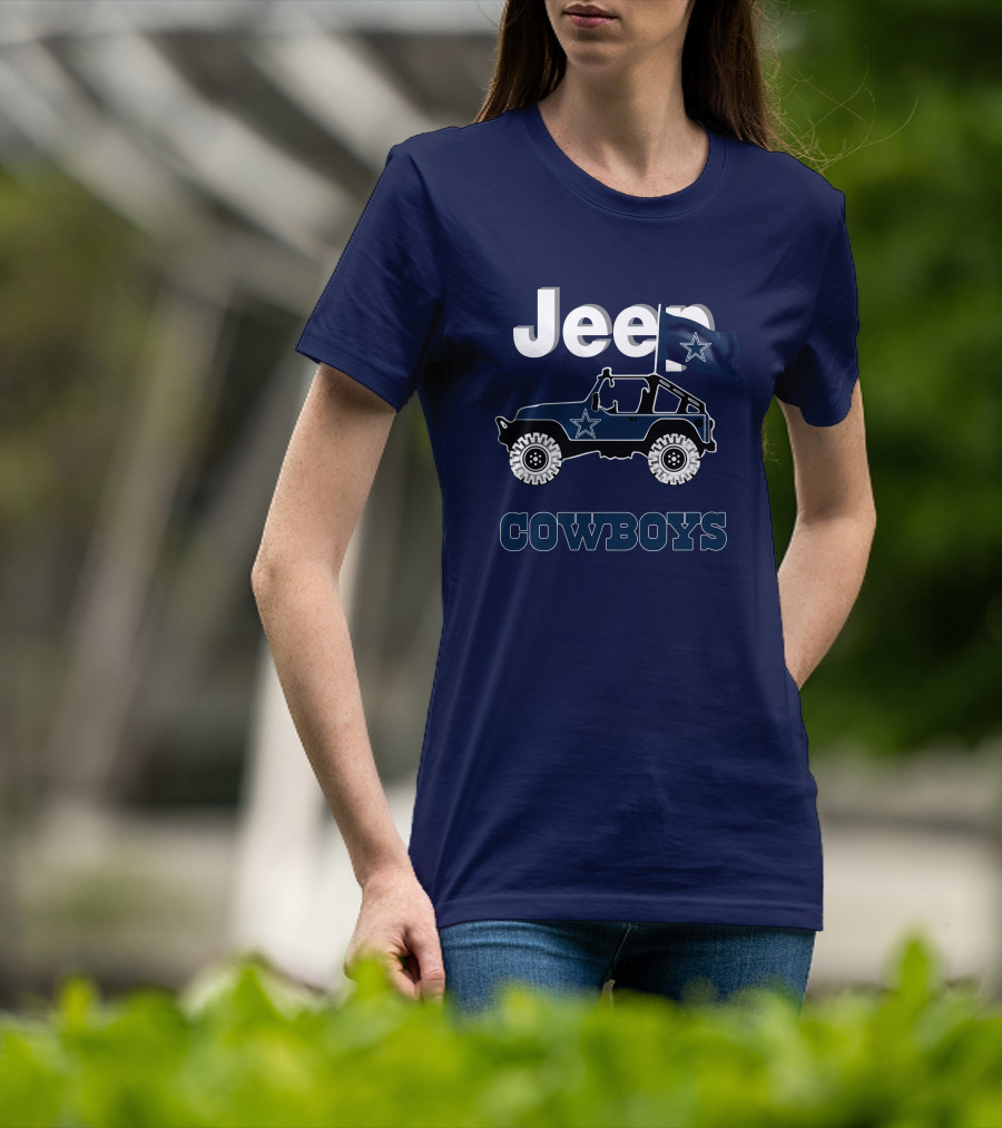 Dallas Cowboys Jeep Star Logo Flag T-Shirt
