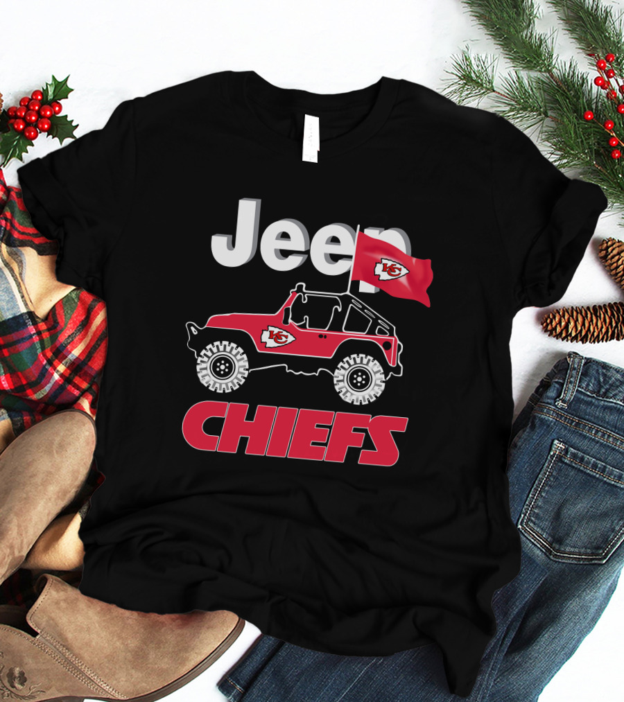 Jeep Kansas City Chiefs Red Flag T-Shirt