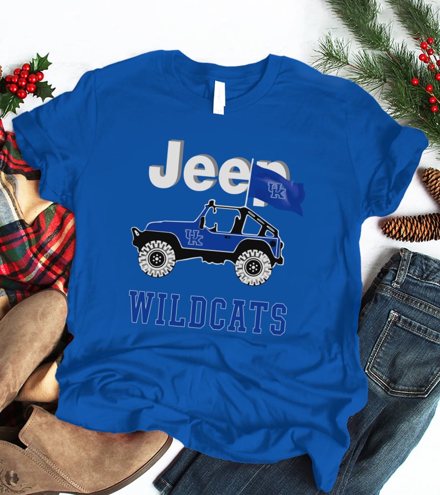 Jeep Kentucky Wildcats Flag Edition T-Shirt