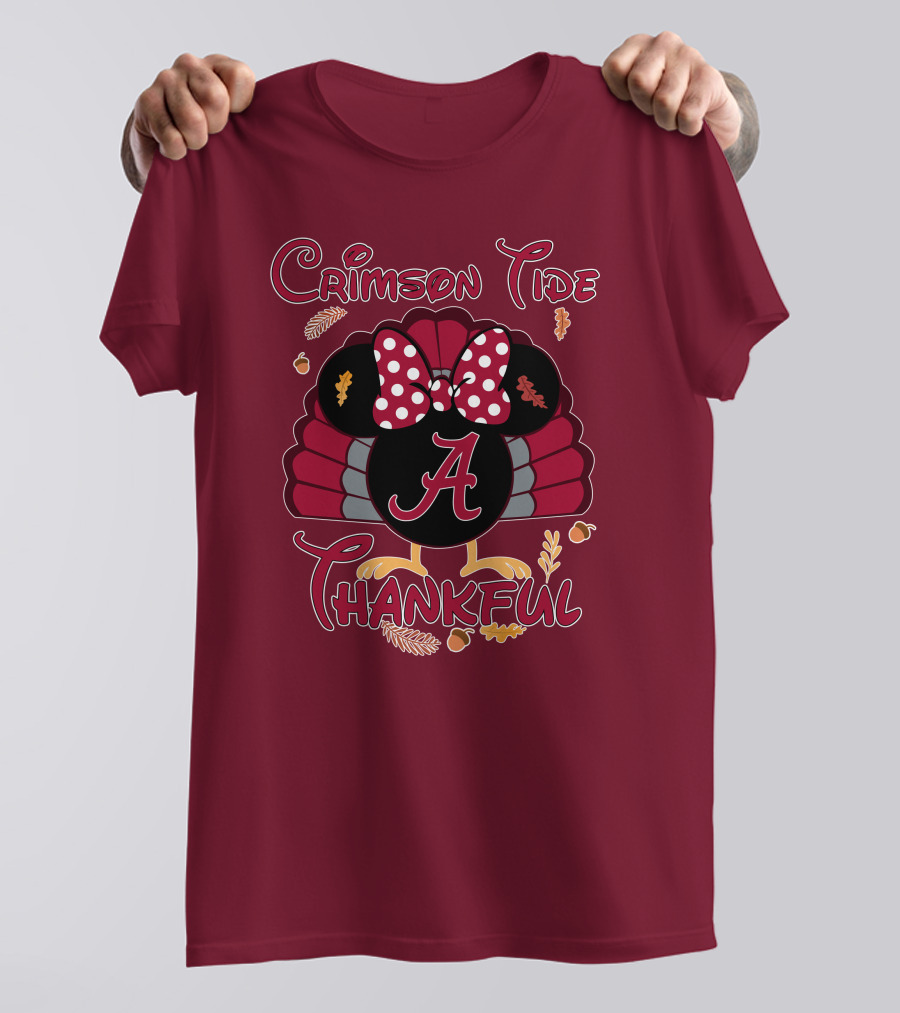 Crimson Tide Thankful Turkey Minnie A T-Shirt