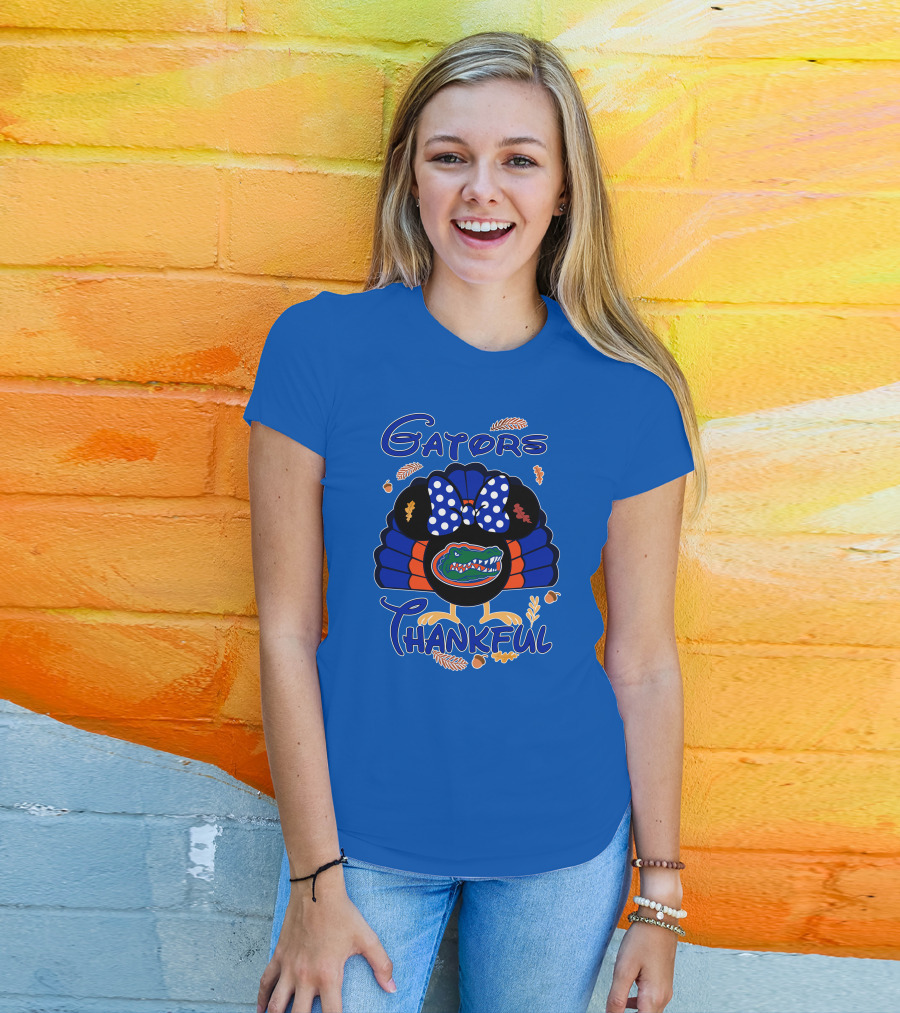 Gators Thankful Minnie Thanksgiving T-Shirt