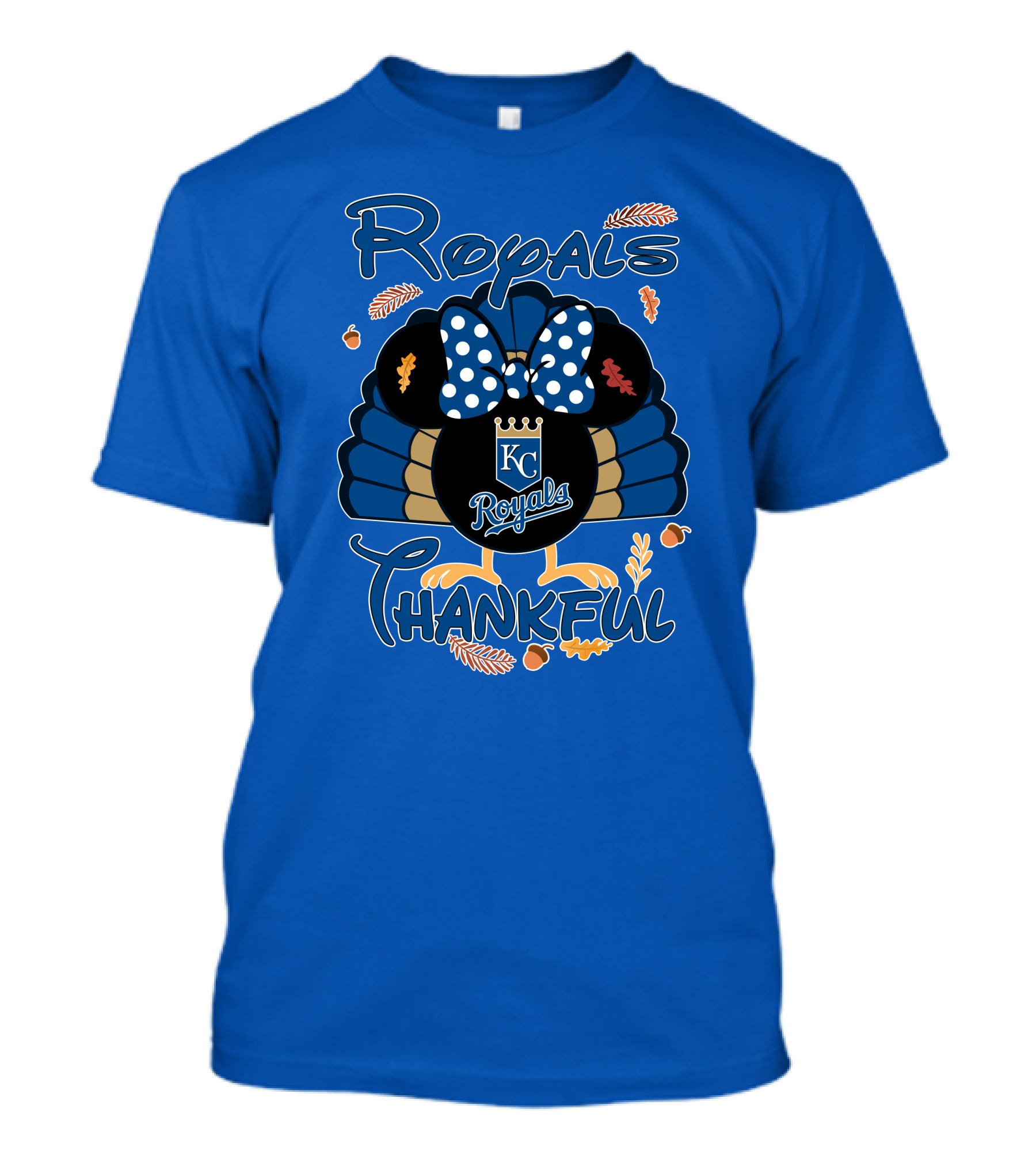 Royals KC Royals Thankful Thanksgiving T-Shirt