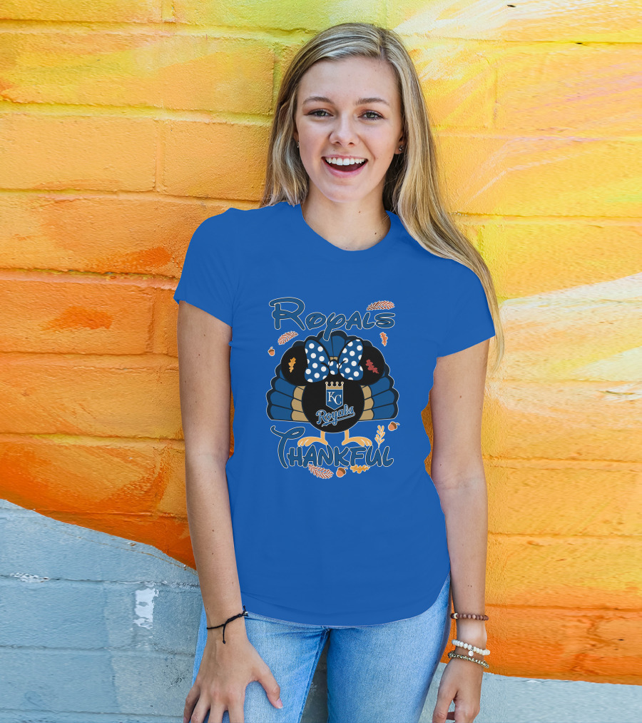Royals KC Royals Thankful Thanksgiving T-Shirt