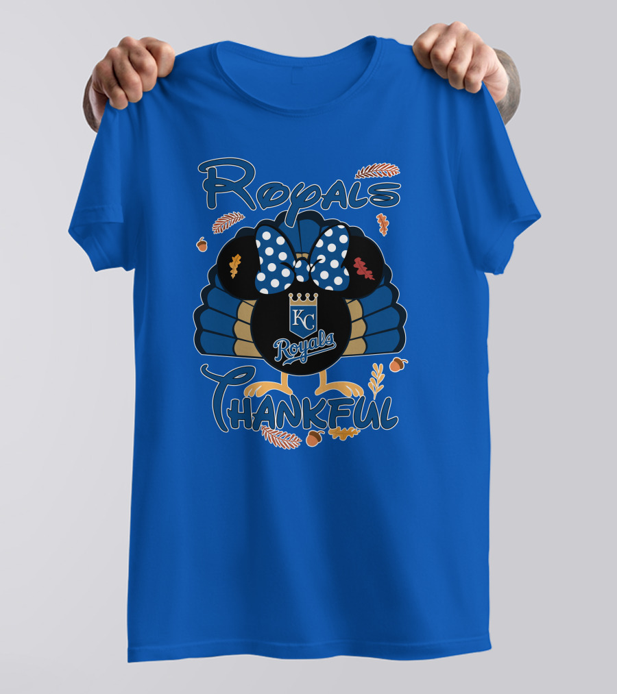 Royals KC Royals Thankful Thanksgiving T-Shirt