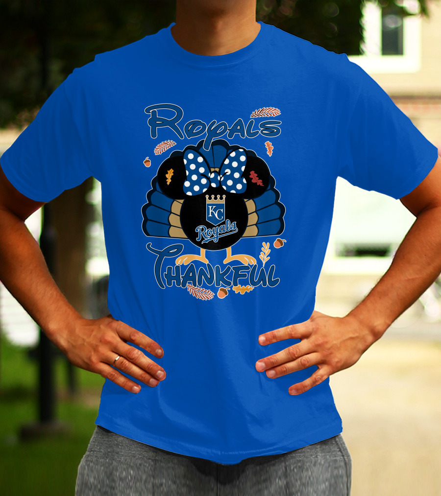 Royals KC Royals Thankful Thanksgiving T-Shirt