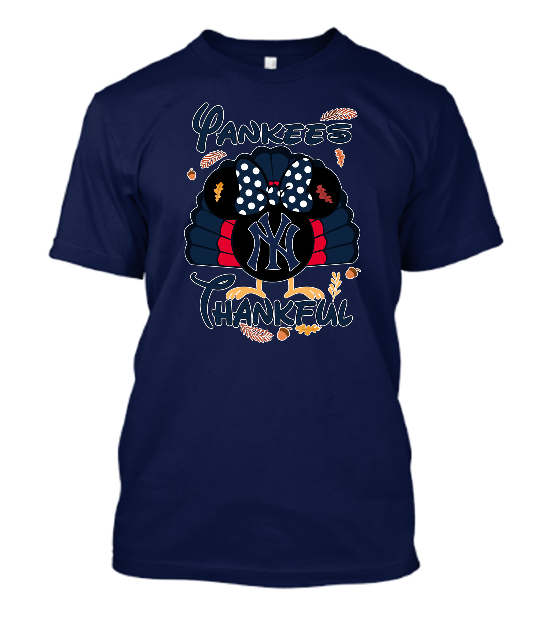 Yankees Thankful Minnie Thanksgiving T-Shirt