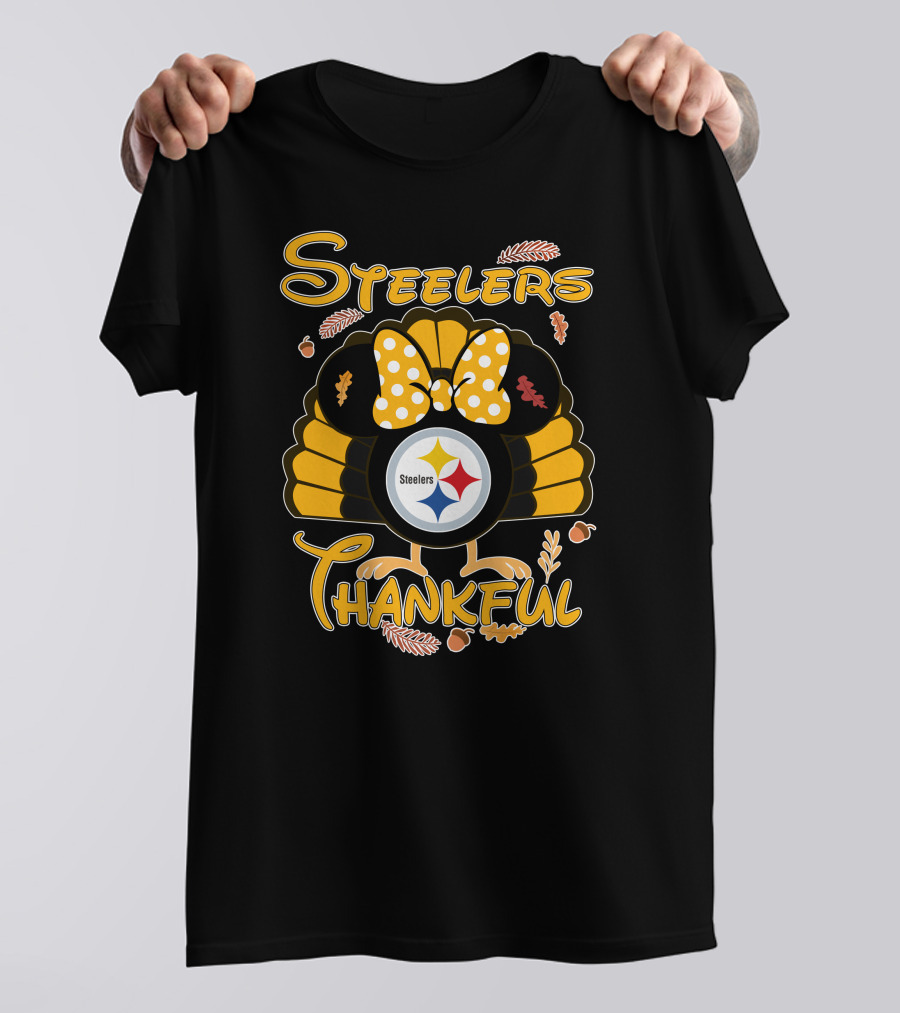 Steelers Thankful Thanksgiving Minnie T-Shirt