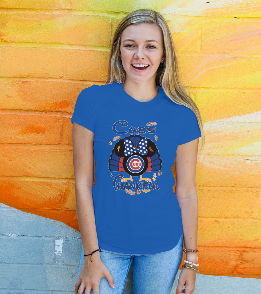 Cubs Thankful Minnie Thanksgiving T-Shirt