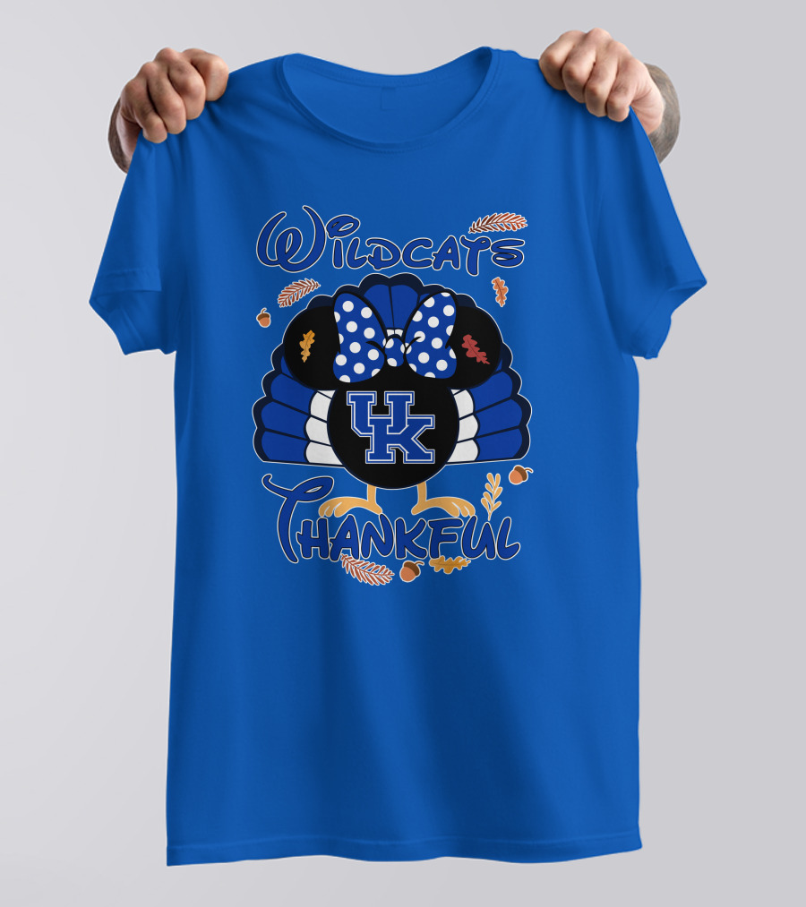 Wildcats Thankful UK Minnie Thanksgiving T-Shirt