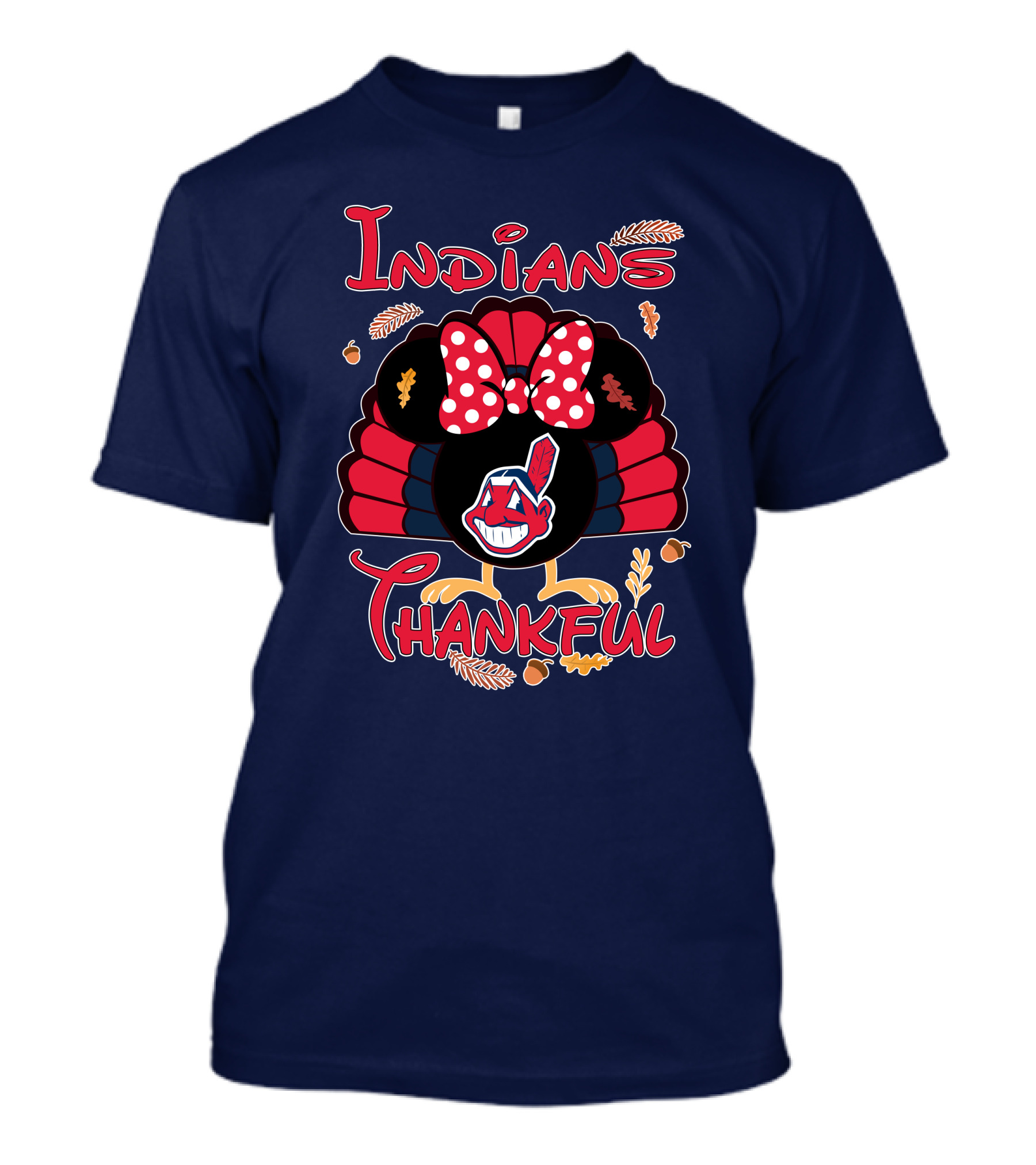 Indians Thankful Minnie Thanksgiving T-Shirt