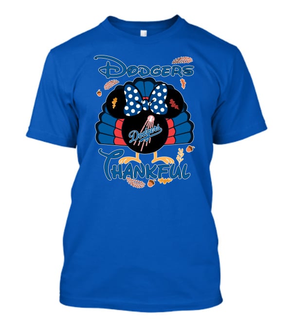 Dodgers Thankful Minnie Thanksgiving T-Shirt