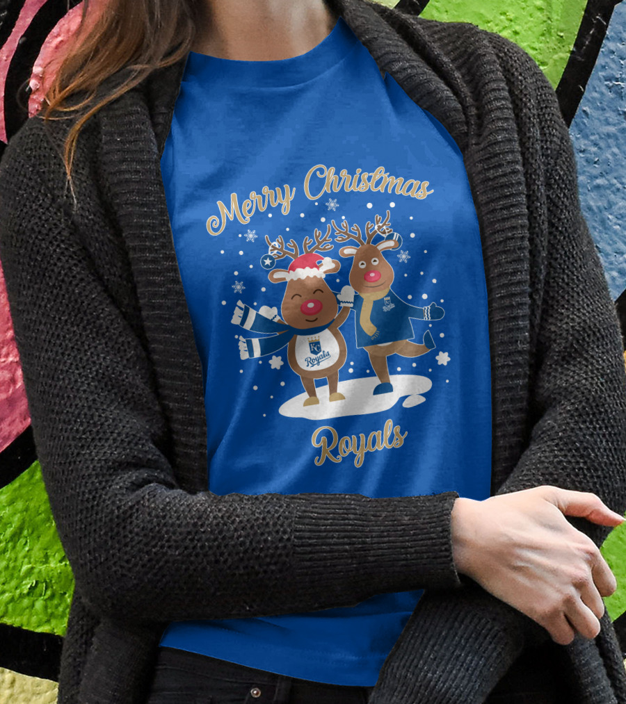 Merry Christmas Kansas City Royals Reindeer T-Shirt