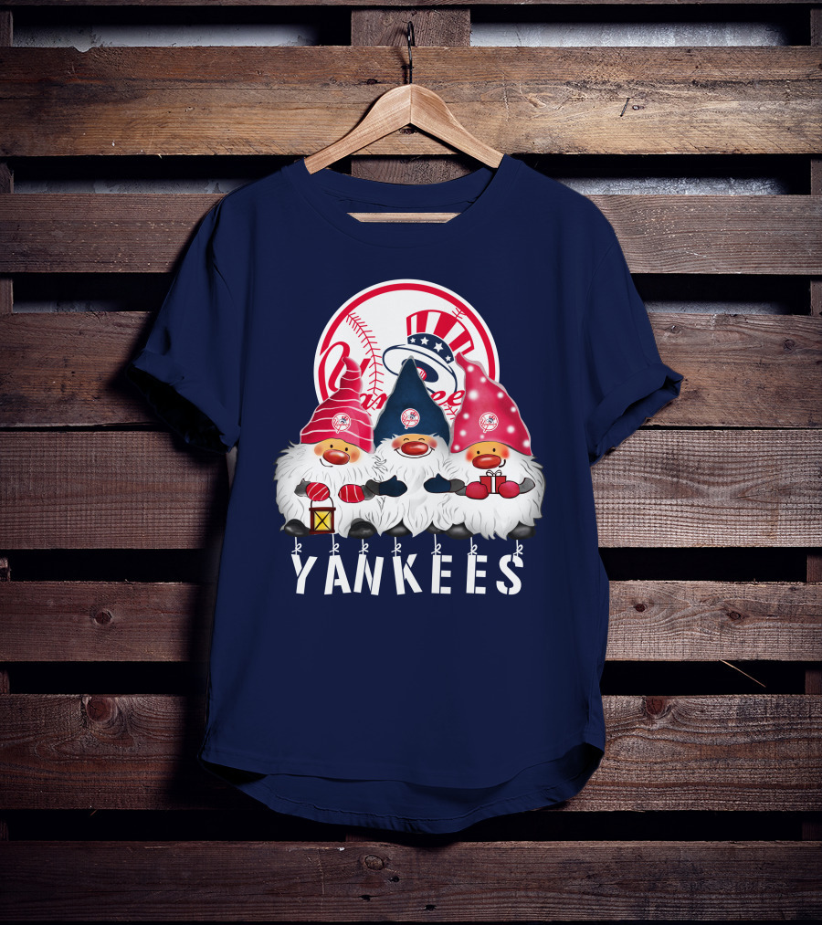 Yankees Merry Christmas Happy Holidays New York Yankees T-Shirt