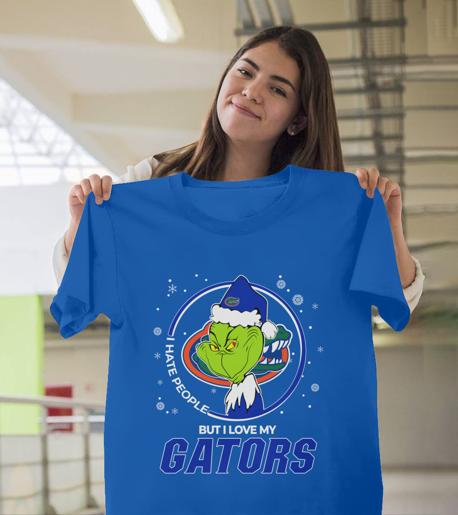 Grinch Santa I Hate People Love My Florida Gators T-Shirt