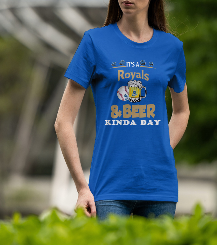 Kansas City Royals Baseball And Beer Kinda Day T-Shirt
