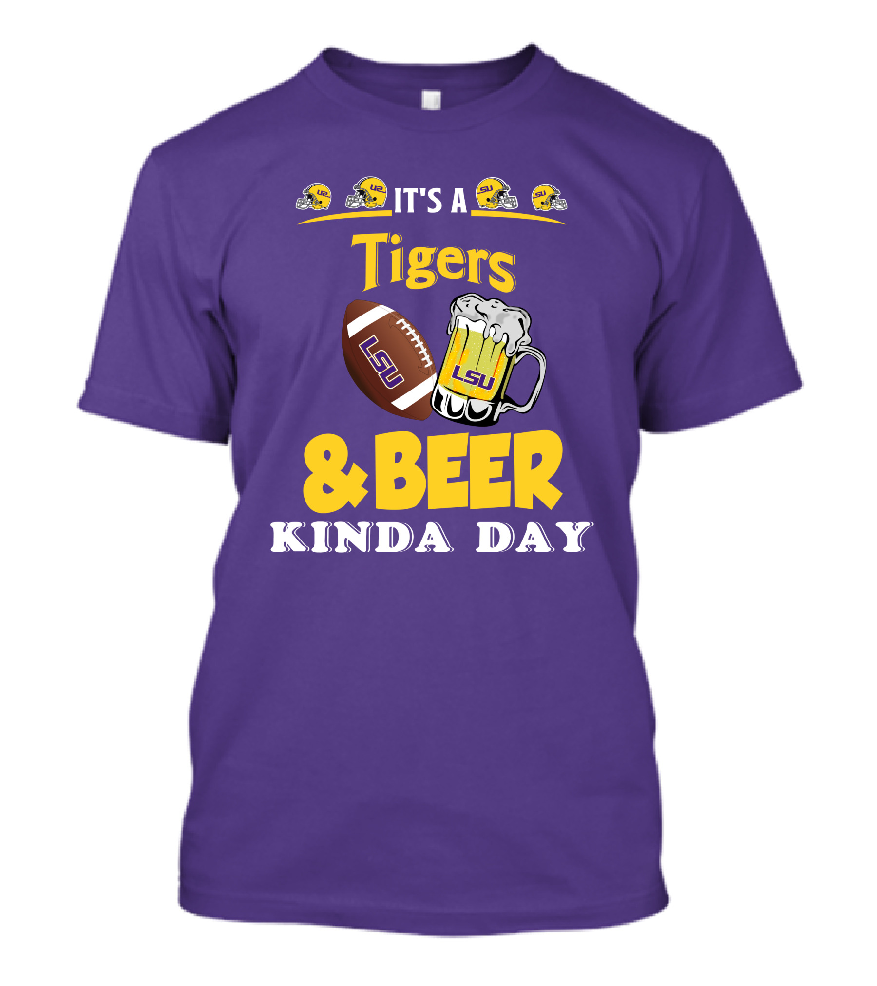LSU Tigers Football And Beer Celebration Day T-Shirt