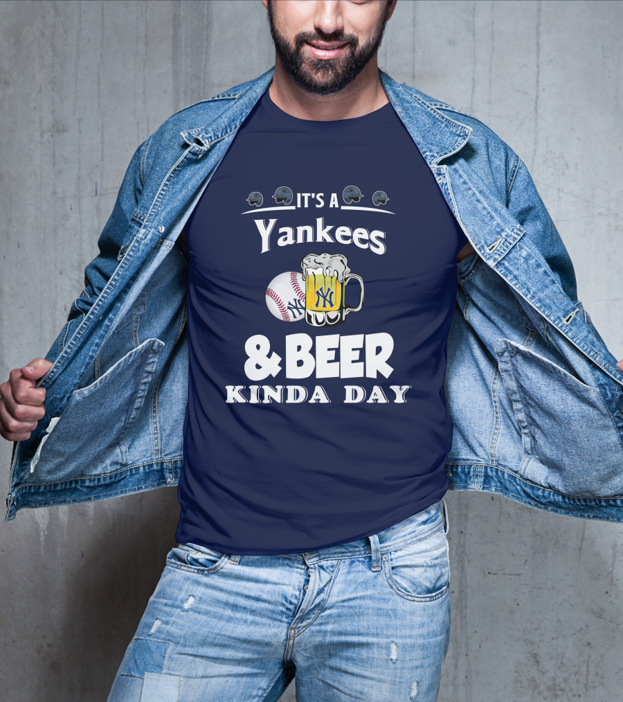 Yankees Baseball And Beer Fans Perfect Day T-Shirt