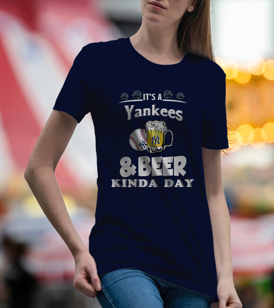 Yankees Baseball And Beer Fans Perfect Day T-Shirt