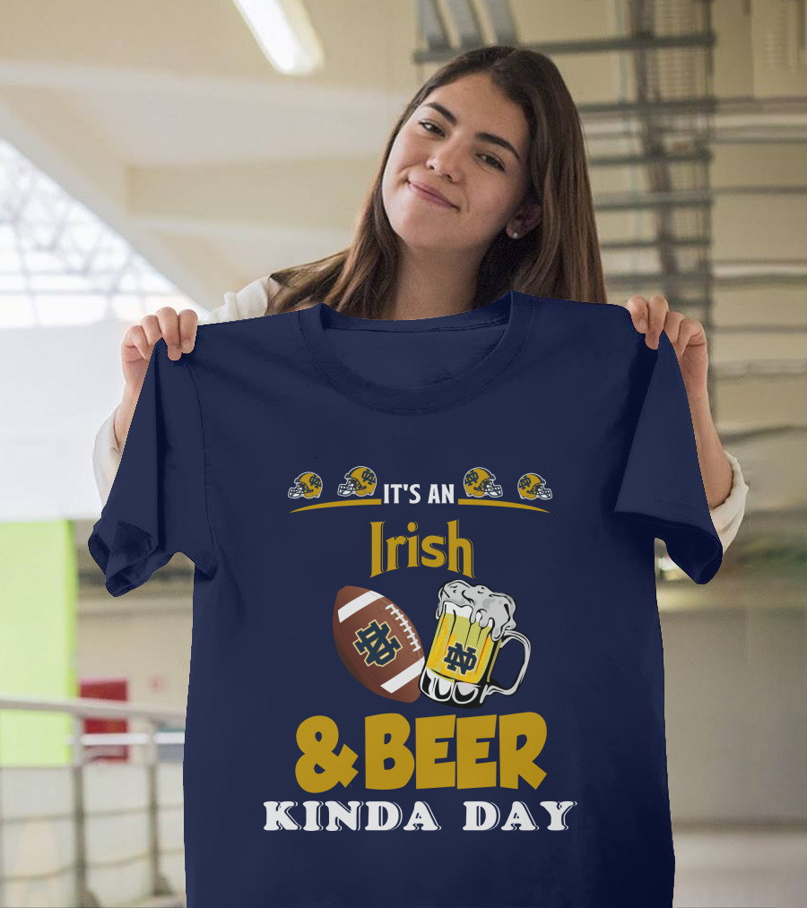 It's An Irish And Beer Kinda Day With Football Helmets And Mug T-Shirt