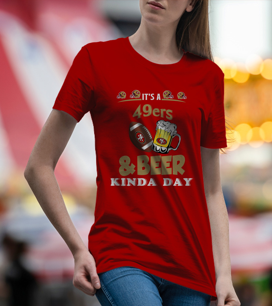 San Francisco 49ers Football And Beer Day T-Shirt
