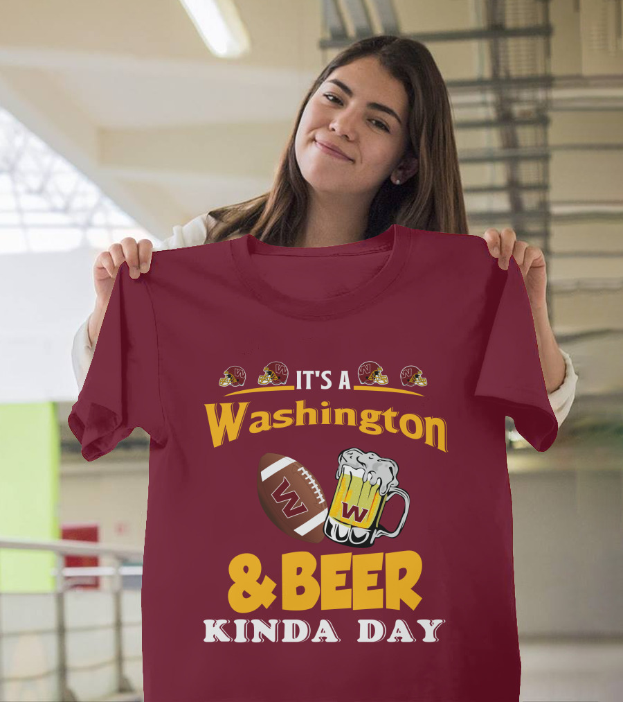 Washington Football And Beer Celebration Day T-Shirt