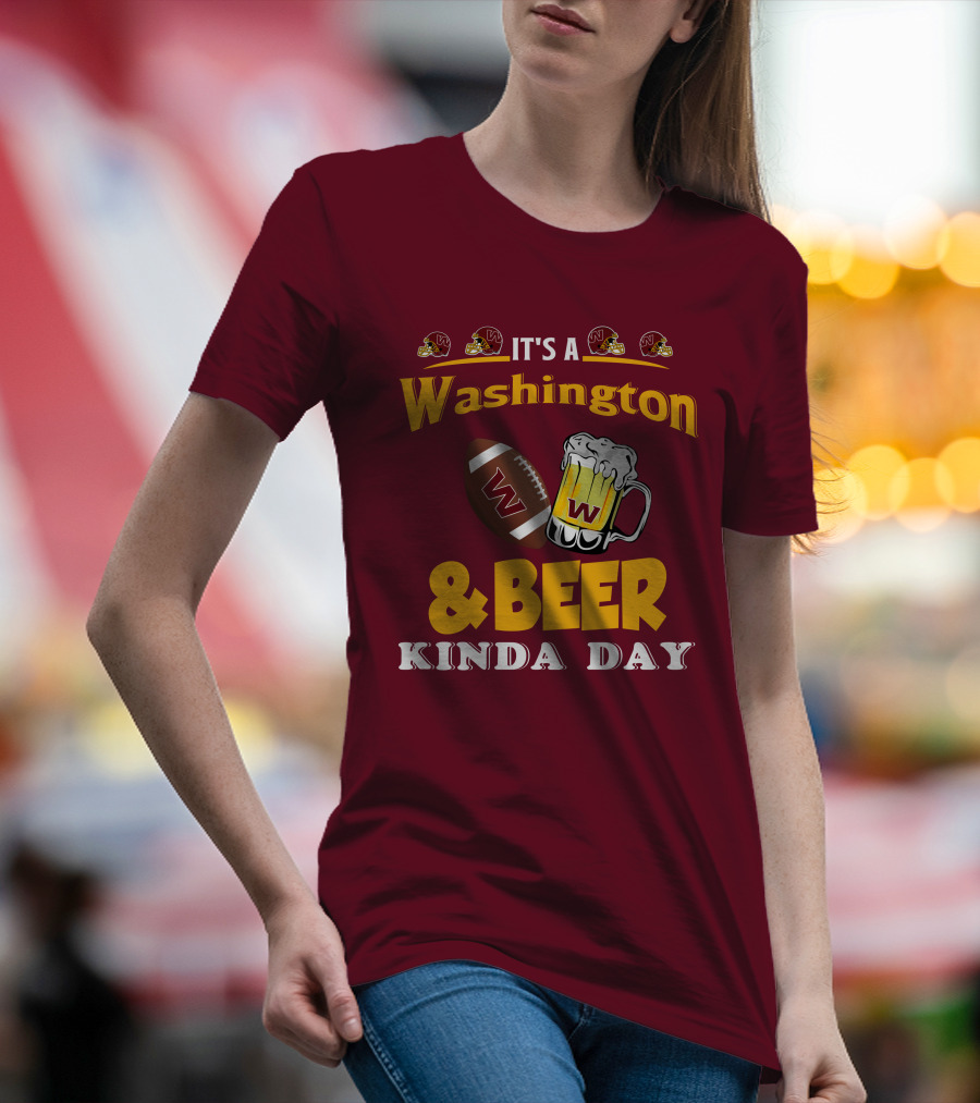 Washington Football And Beer Celebration Day T-Shirt