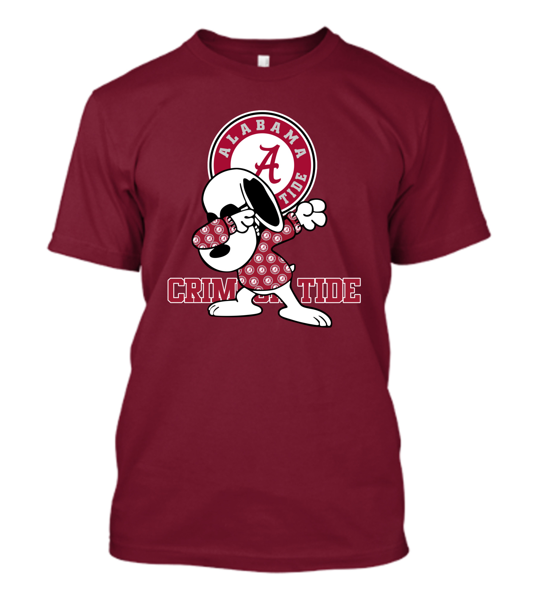 Alabama Crimson Tide Snoopy Dabbing Football Fan Spirit T-Shirt