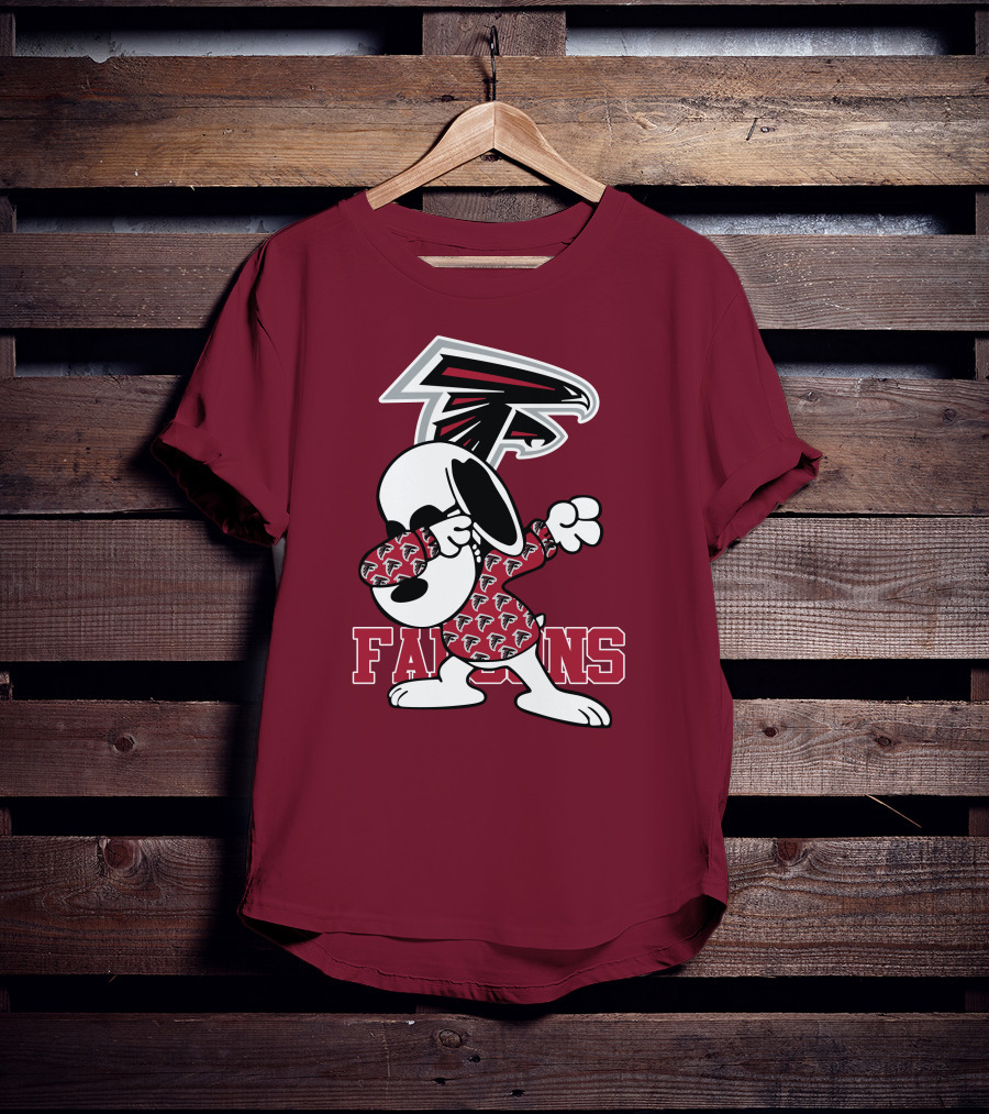 Atlanta Falcons Snoopy Dabbing T-Shirt