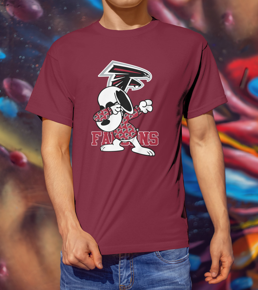 Atlanta Falcons Snoopy Dabbing T-Shirt