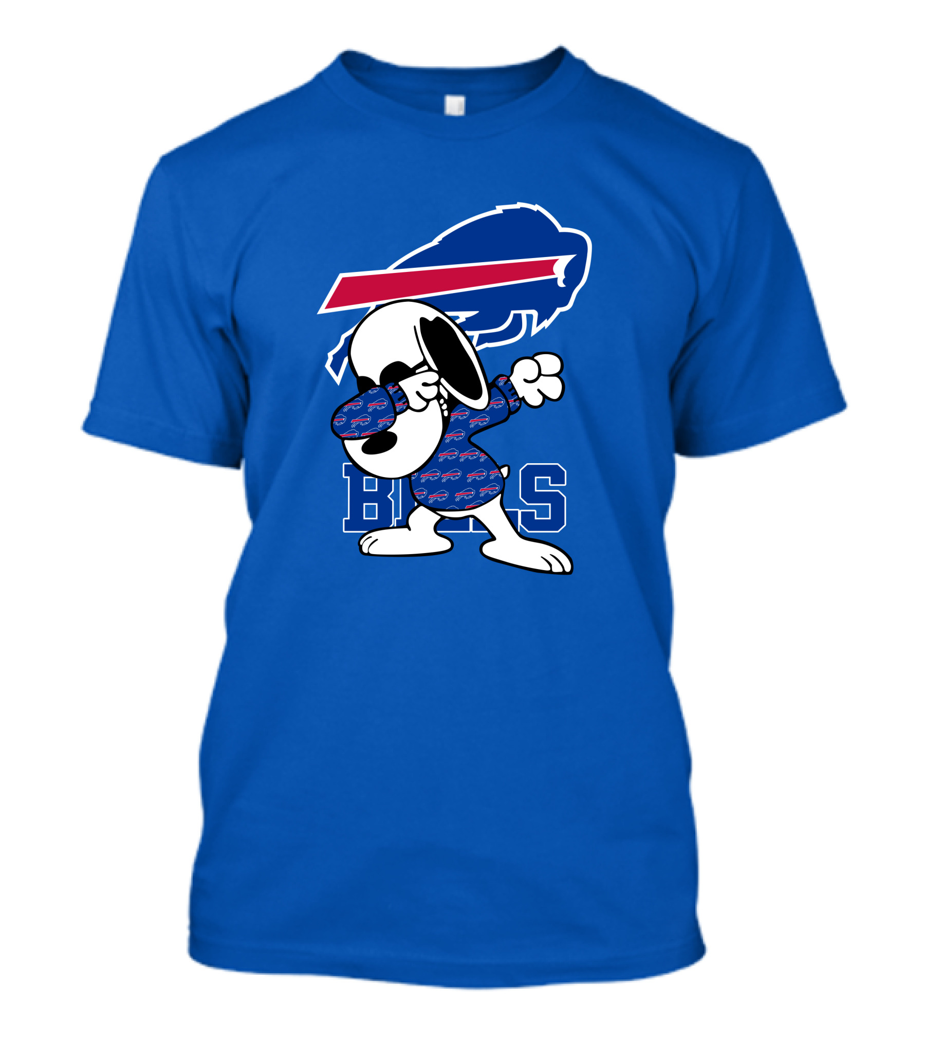 Buffalo Bills Snoopy Dabbing Bills Logo Football T-Shirt
