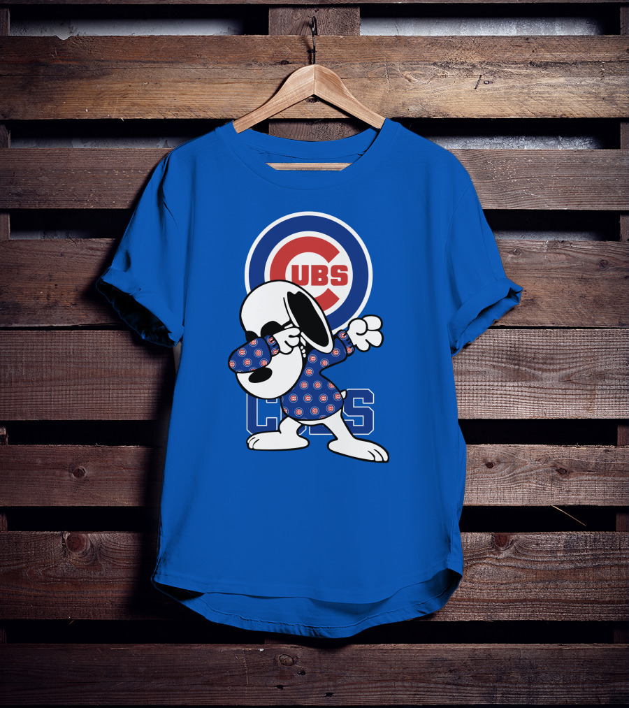 Chicago Cubs Snoopy Dabbing T-Shirt
