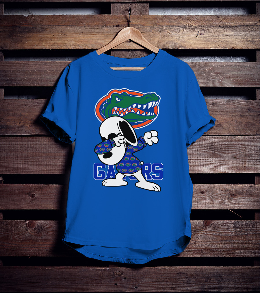 Florida Gators Snoopy Dabbing Alligator T-Shirt