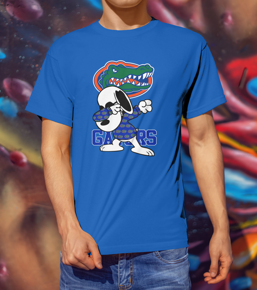 Florida Gators Snoopy Dabbing Alligator T-Shirt