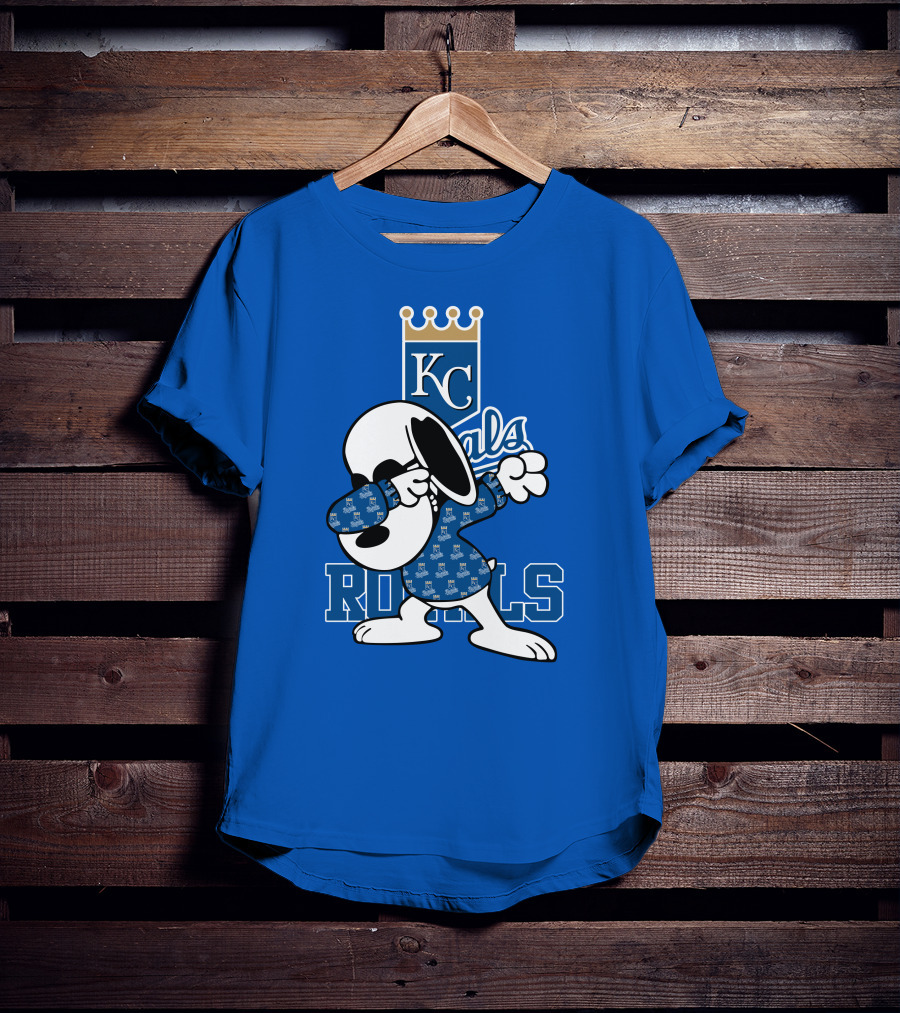 KC Royals Snoopy Dabbing Royals T-Shirt