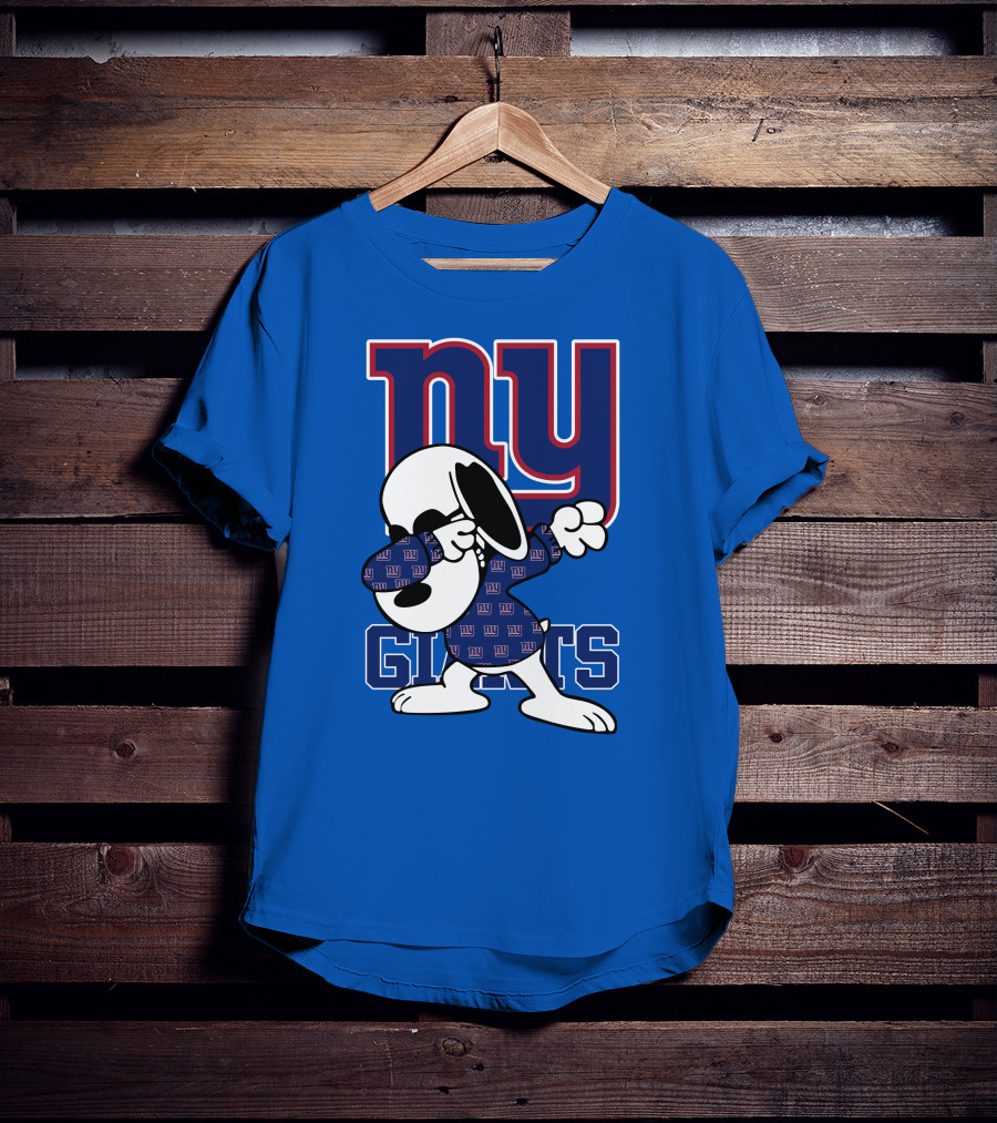 New York Giants Snoopy Dabbing Ny Giants T-Shirt