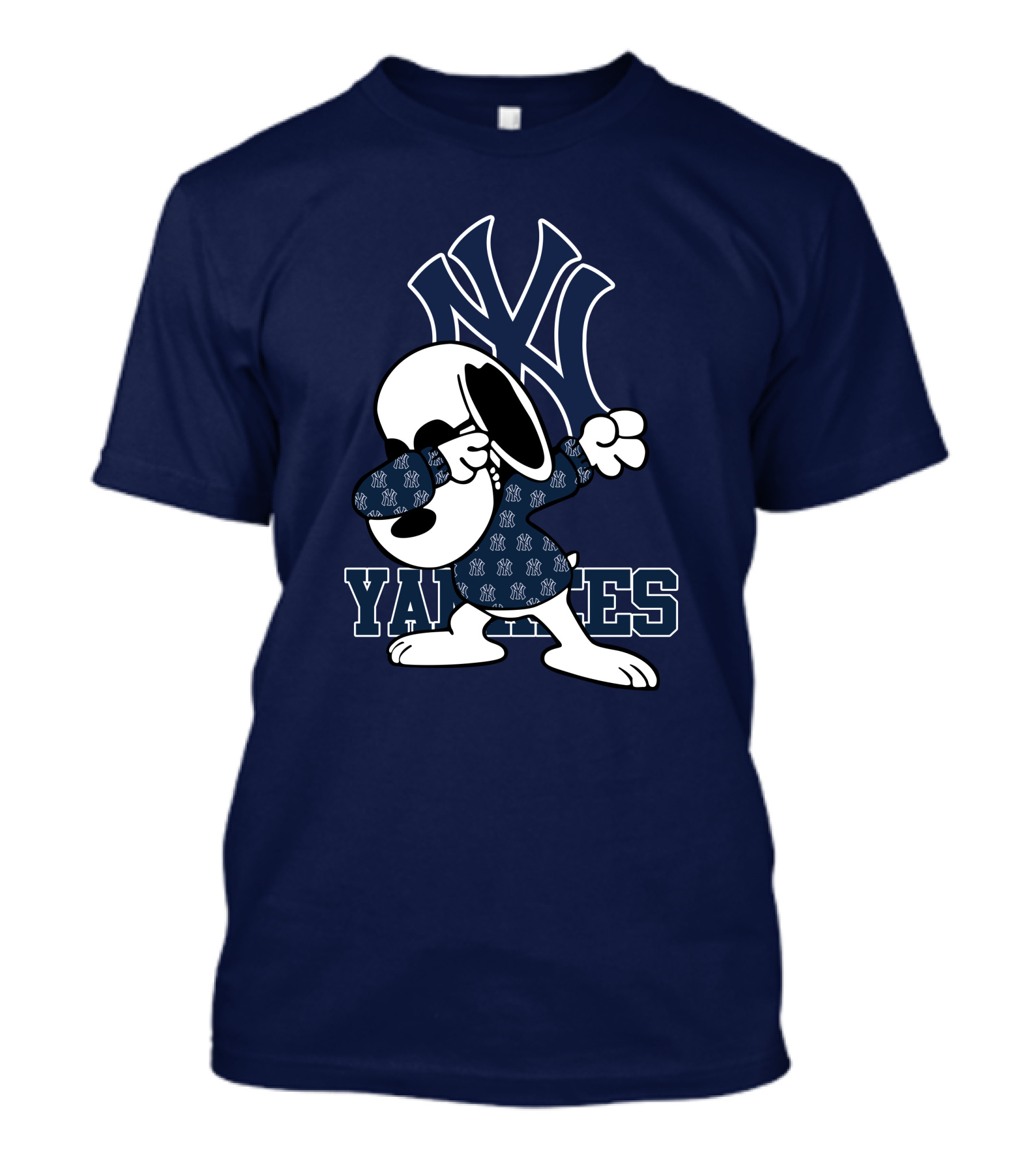 Snoopy Dabbing New York Yankees Logo Yankees T-Shirt
