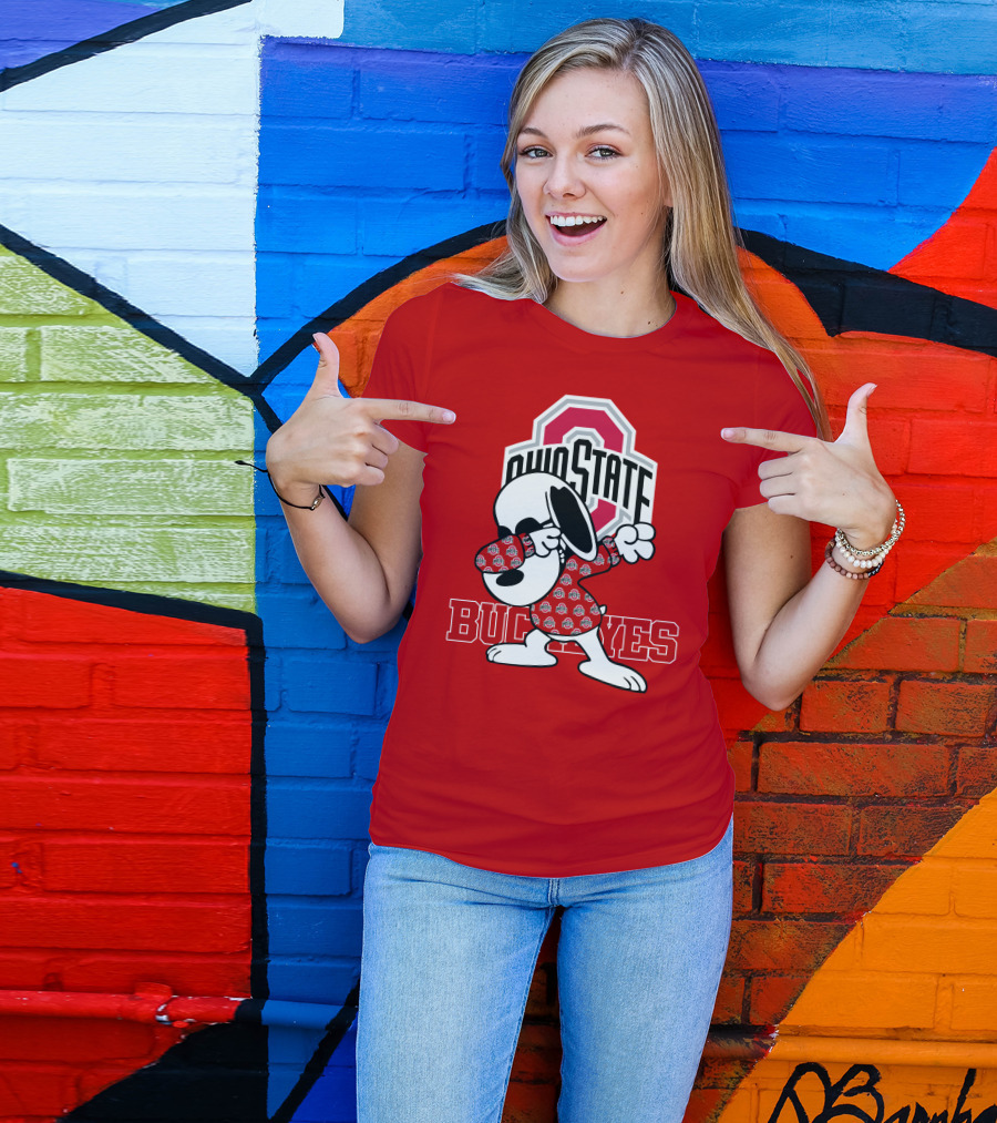 Ohio State Buckeyes Snoopy Dabbing T-Shirt