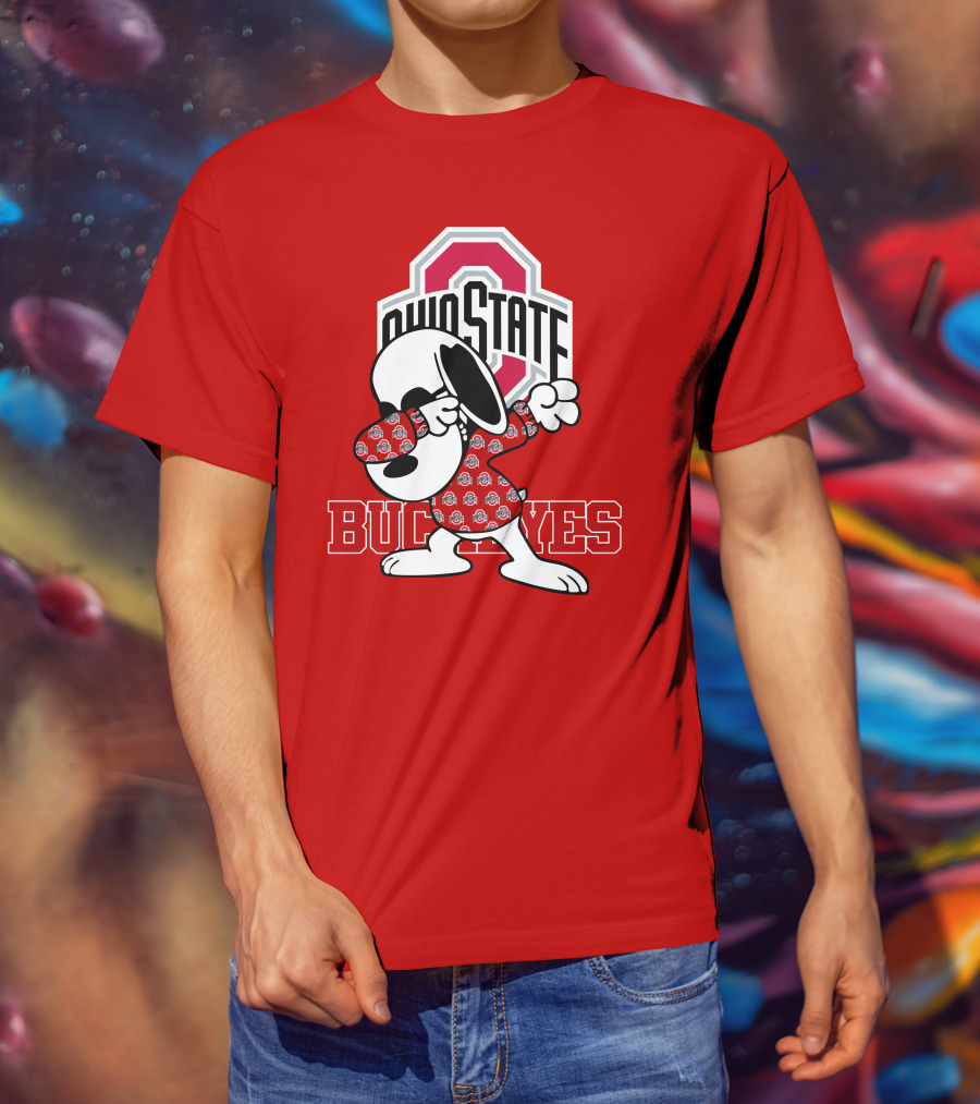 Ohio State Buckeyes Snoopy Dabbing T-Shirt