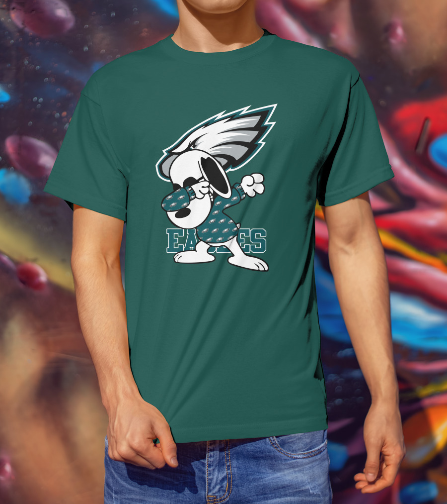 Philadelphia Eagles Snoopy Dabbing Mascot T-Shirt