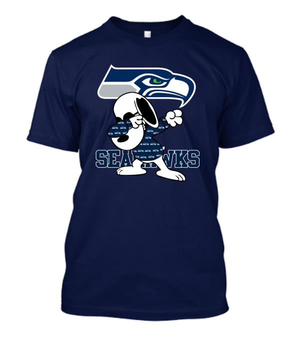 Seattle Seahawks Snoopy Dabbing NFL Team Fan Apparel Bowing Dance T-Shirt