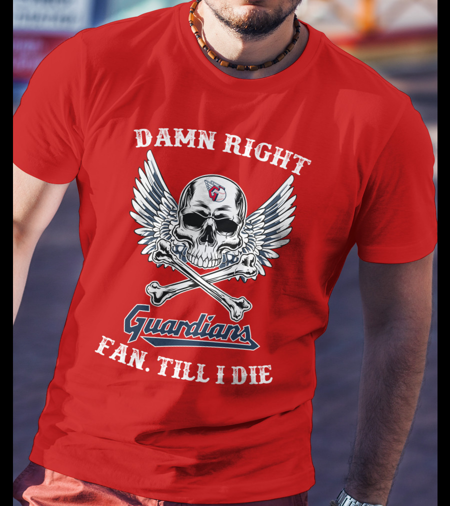 Damn Right Guardians Fan Till I Die Skull Wings T-Shirt