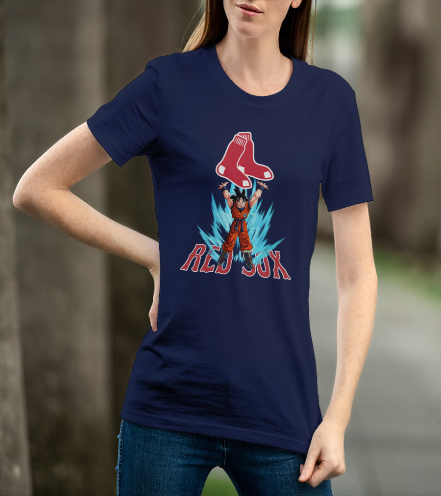 Boston Red Sox Goku Super Saiyan Transformation Socks T-Shirt
